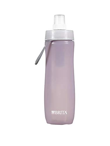 Brita 20 Ounce Sport Water Bottle with Filter - BPA Freee, Lilac