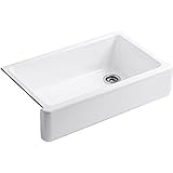 KOHLER 6489-0 Whitehaven 35 3/4' Undermount Single-Bowl Farmhouse...