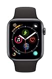 Apple Watch Series 4 (GPS, 44MM) - Space Gray Aluminum Case with Black...