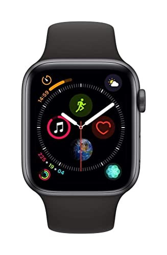 Apple Watch Series 4 (GPS, 44MM) - Space Gray Aluminum Case with Black...