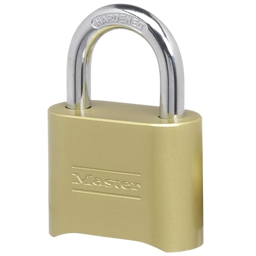 Master Lock Brass Combination Padlock for Indoor and Outdoor use with...