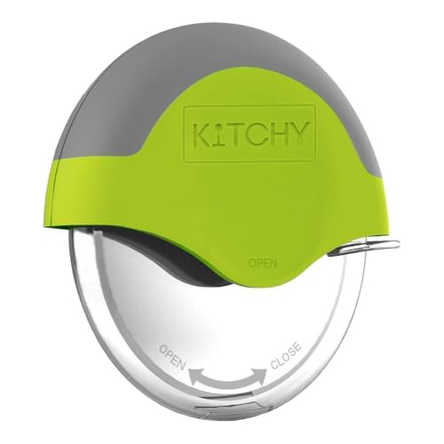 Kitchy Pizza Cutter Wheel with Protective Blade Cover, Ergonomic Pizza...