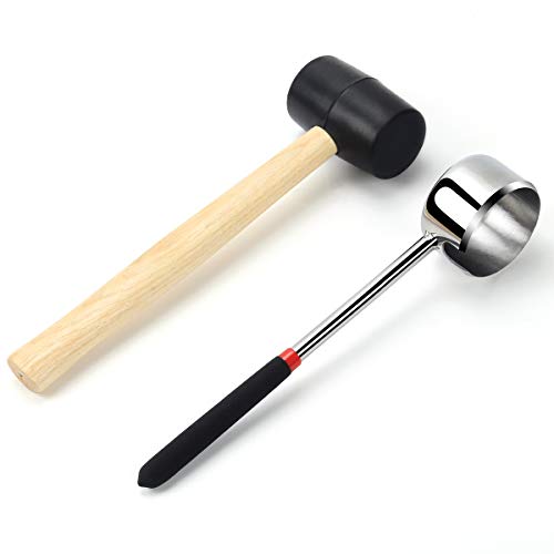 Coconut Opener Tool Set for Young Coconut,Food Grade Stainless Steel...