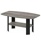 FURINNO Simple Design Coffee Table, Transitional, French Oak...
