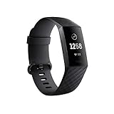 Fitbit Charge 3 Fitness Activity Tracker, Graphite/Black, One Size (S...