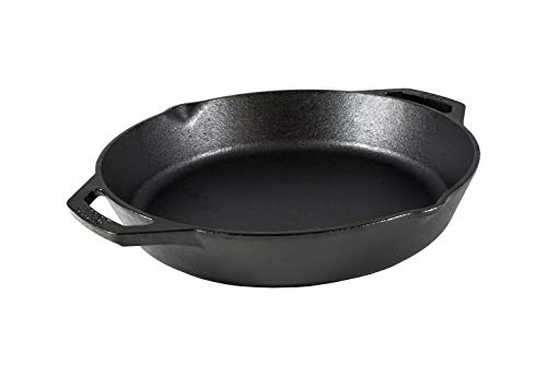 Lodge Cast Iron Dual Handle Pan, 12 inch,Black