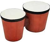 Click N' Play Percussion Bongo Drum Set for Kids & Beginners, Wooden...
