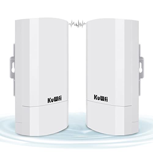 KuWFi 2-Pack 300Mbps Wireless Bridge, Wireless Outdoor CPE WiFi Bridge...