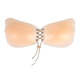 WEICHENS Breast Lift Adhesive Bra Invisible Strapless Sticky Push Up...