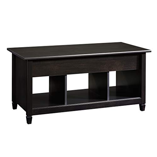 Sauder Edge Water Lift Top Coffee Table, Estate Black finish