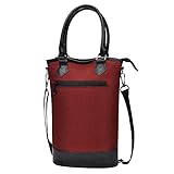 Tirrinia Insulated Wine Gift carrier Tote - Travel Padded 2 Bottle...