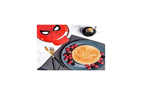 Uncanny Brands Marvel Spiderman Waffle Maker -Spidey's Mask on Your...