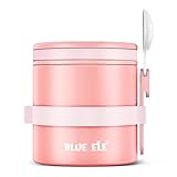 BLUE ELE Leakproof, Vacuum Insulated Thermos Hot Lunch Containers with...