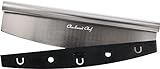 Checkered Chef Pizza Cutter - Sharp Stainless Steel Rocker Knife...