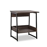 Sekey Home End Table, 2-Tier Side Table with Storage Shelf, Sturdy and...