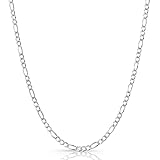 Next Level Jewelry Figaro Chain Sterling Silver X ITProLux Technology...