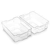 BINO | Stackable Plastic Storage Bins, Large - 2 Pack | THE STACKER...