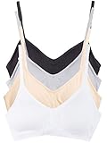 Kalon Women’s 4 Pack Demi Padded Bralette Wireless Comfortable Bra...