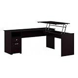 Bush Furniture L Shaped Standing Desk with Drawers and Lift-n-Lock |...