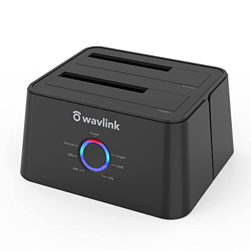 WAVLINK USB 3.0 and USB C to SATA Dual-Bay External Hard Drive Docking...