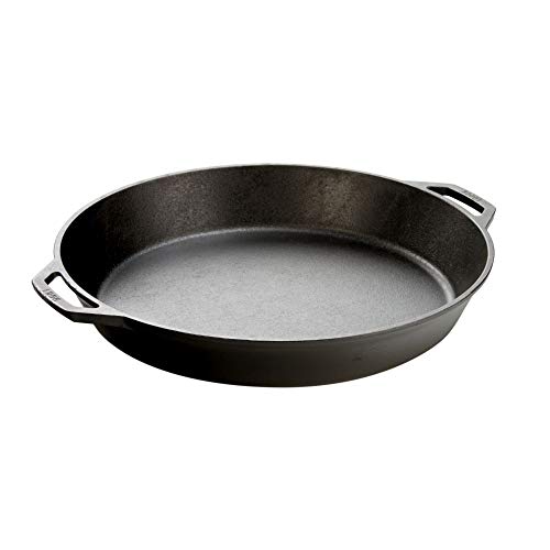 Lodge 17 Inch Pre-Seasoned Cast Iron Skillet - Dual Assist Handles -...