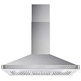 Cosmo 63190 36 in. Wall Mount Range Hood with Ductless Convertible...