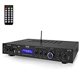 Pyle 5 Channel Rack Mount Bluetooth Receiver, Home Theater Amp,...