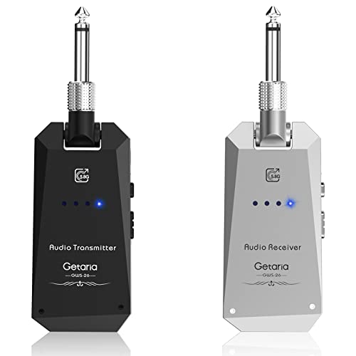 Getaria Wireless Guitar Transmitter Receiver Set 5.8GH Wireless Guitar...