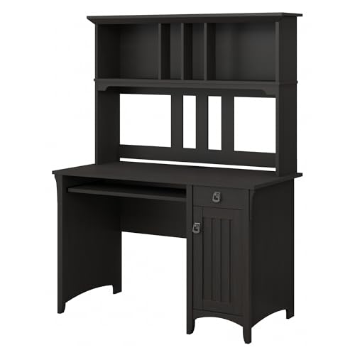 Bush Furniture Salinas Computer Hutch | Study Table with Drawers,...