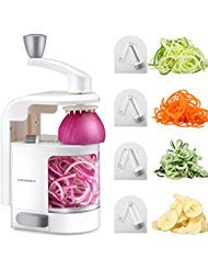 URPOWER Spiralizer Vegetable Slicer 4-Blade Vegetable Spiralizer,...