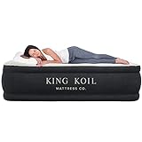 King Koil California King Luxury Raised Air Mattress with Built-in...