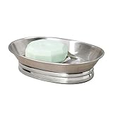 iDesign York Metal Soap Saver, Holder Tray for Bathroom Counter,...