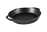 Lodge 12 Inch Pre-Seasoned Cast Iron Skillet - Dual Assist Handles -...