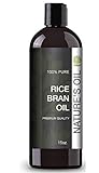 Rice Bran Oil (15oz.) by Nature’s Oil - 100% Pure and Cold Pressed...