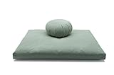 Deluxe Zafu & Zabuton 2 Piece Set - Yoga/Meditation Cushions - Made in...