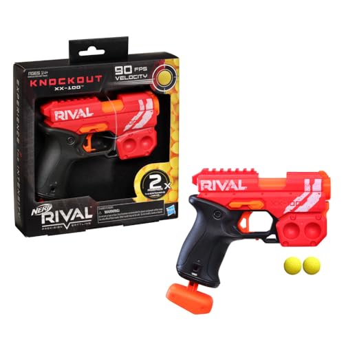 Nerf Rival Knockout XX-100 Blaster - Round Storage, 90 FPS Velocity,...