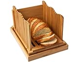 Bamboo Bread Slicer for Homemade Bread Loaf – Wooden Bread Cutting...