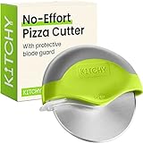 Kitchy Pizza Cutter Wheel with Protective Blade Cover, Ergonomic Pizza...