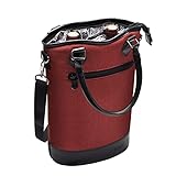 Tirrinia Insulated Wine Gift carrier Tote - Travel Padded 2 Bottle...
