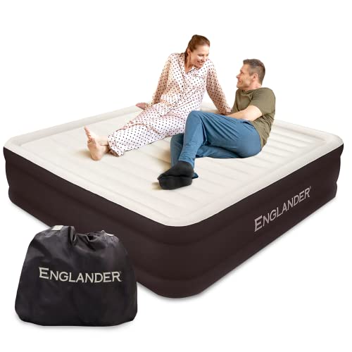 Englander California King Air Mattress with Built in Pump Raised -...