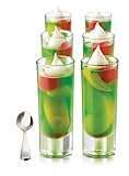 Libbey Just Desserts Parfait Glass with Minaiture Stainless Steel...