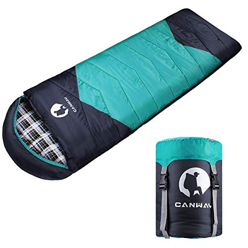 CANWAY Sleeping Bag with Compression Sack, Lightweight and Waterproof...
