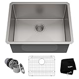 KRAUS Standard PRO 23-Inch 16 Gauge Undermount Single Bowl Stainless...