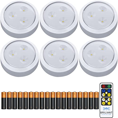 Brilliant Evolution LED Lights 6 Pack with Remote & Batteries |...