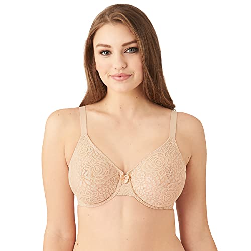 Wacoal womens Halo Lace Underwire bras, Natural Nude, 32D US