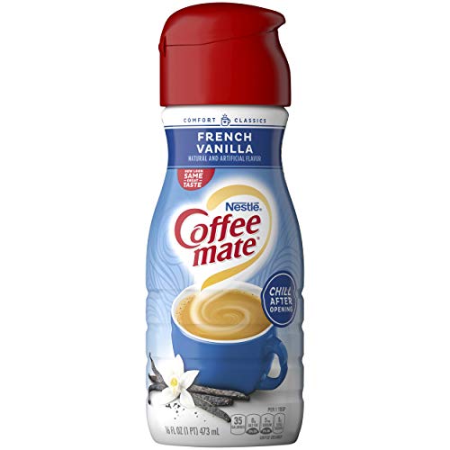 Coffeemate Liquid, French Vanilla, 16 Fl Oz (Pack of 6)