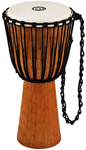 Meinl Percussion Djembe Hand Drum Circle Instrument, Carved Mahogany...