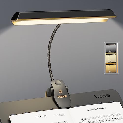 Vekkia Royal Super Bright Music Stand Light, Clip On Piano Lights, USB...