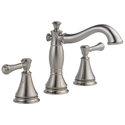 Delta Faucet Cassidy Widespread Bathroom Faucet Brushed Nickel,...