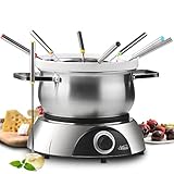 Artestia 14.79-Cup Large Capacity Electric Fondue Pot - 1-QT Ceramic...